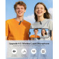 Microphone sans fil mini lavalier Bluetooth 2 en 1 pour iPhone, iPad, Android - 2 pièces, réduction de bruit Microphone sans fil mini lavalier Bluetooth 2 en 1 pour iPhone, iPad, Android - 2 pièces, réduction de bruit