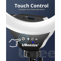 UBeesize 12 Selfie Ring Light & 62 Tripod for Streaming & Recording
