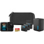 GoPro HERO13 Black Extended Power Bundle avec Chargeur Double, 3 Batteries Enduro, Carte 64GB, Étui GoPro HERO13 Black Extended Power Bundle avec Chargeur Double, 3 Batteries Enduro, Carte 64GB, Étui