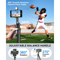 Vlogging Kit for iPhone/Android | 71 Tripod, Light, Remote & Mic