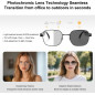 Smart Bluetooth Glasses for Men & Women, Touch Control, Anti-Blue Light, Polarized Photochromic Lenses, Audio Sunglasses