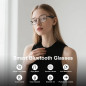 Smart Bluetooth Glasses for Men & Women, Touch Control, Anti-Blue Light, Polarized Photochromic Lenses, Audio Sunglasses