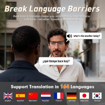 Lunettes Intelligentes AI - Traduction 164 Langues, Bluetooth