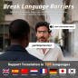 AI Smart Glasses Gold – Real-Time Translation (164 Languages), Bluetooth, Speakers, Blue Light Blocking, IPX5 Waterproof AI Smart Glasses Gold – Real-Time Translation (164 Languages), Bluetooth, Speakers, Blue Light Blocking, IPX5 Waterproof