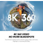 Insta360 X4 Air Starter Bundle - Caméra 360 8K légère 165g, Stick Invisible, Objectifs Remplaçables, Stabilisation FlowState