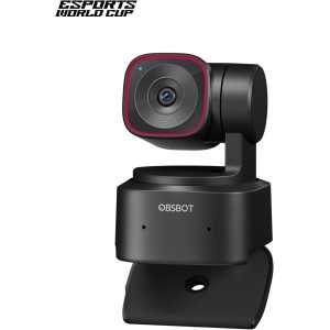OBSBOT Tiny 2 Lite 4K AI Tracking PTZ Webcam with Gesture Control, 60 FPS, HDR, Mic for PC & Laptop