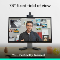 Logitech C920e HD 1080p Webcam with Mic, Zoom & Teams Certified, TAA