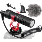 Microphone Movo VXR10 Universel Shotgun pour Appareil Photo - Compatible DSLR, iPhone, Android avec Suspension et Pare-vent Microphone Movo VXR10 Universel Shotgun pour Appareil Photo - Compatible DSLR, iPhone, Android avec Suspension et Pare-vent