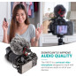 Microphone Movo VXR10 Universel Shotgun pour Appareil Photo - Compatible DSLR, iPhone, Android avec Suspension et Pare-vent Microphone Movo VXR10 Universel Shotgun pour Appareil Photo - Compatible DSLR, iPhone, Android avec Suspension et Pare-vent