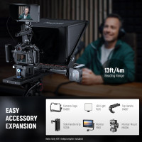 NEEWER Teleprompter X17 II 17 HD Beamsplitter, RT113 Remote/App Control, All Metal Frame, QR Plate, Max 44.1lb Load