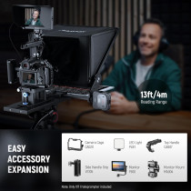 NEEWER Teleprompter X17 II 17 HD Beamsplitter, RT113 Remote/App Control, All Metal Frame, QR Plate, Max 44.1lb Load