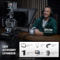 NEEWER Teleprompter X17 II 17 HD avec Télécommande RT113, Cadre Métal, Montage Amélioré, Compatible iPad/iPhone
