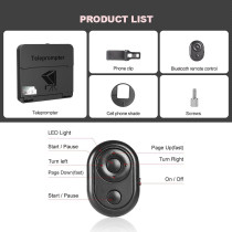 LENSGO TC7S Mini Portable Teleprompter for Phone with Remote & App