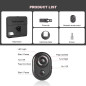 LENSGO TC7S Téléprompteur Portable pour Smartphone avec Télécommande, Compatible iPhone & Android