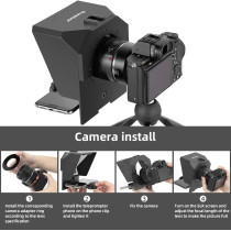 AMBITFUL Téléprompteur 7,5 pour Smartphone & DSLR