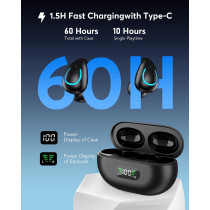 AI Translation Earbuds | Real-Time 144 Languages, 60H Bluetooth Playtime