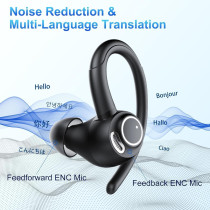 Écouteurs Traduction AI 164 Langues, Bluetooth 5.4, 48H