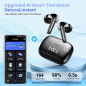Écouteurs Traduction IA Temps Réel 164 Langues, App, Bluetooth 5.4, 48H Autonomie, 7 Modes, Appels Audio/Video Écouteurs Traduction IA Temps Réel 164 Langues, App, Bluetooth 5.4, 48H Autonomie, 7 Modes, Appels Audio/Video