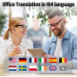 AI Real-Time Translation Earbuds, 164 Languages, 6 Modes, No Subscription, 42H Battery, Audio & Video Calls AI Real-Time Translation Earbuds, 164 Languages, 6 Modes, No Subscription, 42H Battery, Audio & Video Calls