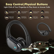 Wireless Sports Earbuds - 80H Playtime, IPX7 Waterproof, Noise Cancelling