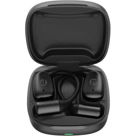 Raycon Essential Open Earbuds – True Wireless Bluetooth 6.0, Ultra-Lightweight, IPX4, 36H Battery (Black)