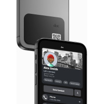 dot. Thin Digital Business Card - Tap Compatible with iPhone & Android (Black)
