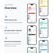 Dot.Card Metal Digital Business Card – Tap Compatible w/ iPhone & Android