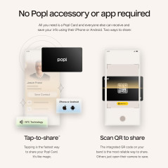 Carte de Visite NFC Popl : Partage Instantané Sans Appli