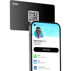 Popl Smart NFC Business Card - Custom Digital Card for iPhone & Android