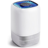 Air Purifier for Home 1076 Ft², H13 True HEPA Filter, 3 Speeds, Timer, Quiet 360° Intake, White