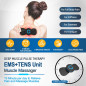 Rechargeable Mini TENS Unit Muscle Stimulator - Deep Tissue EMS Massager for Pain Relief, FSA/HSA Eligible