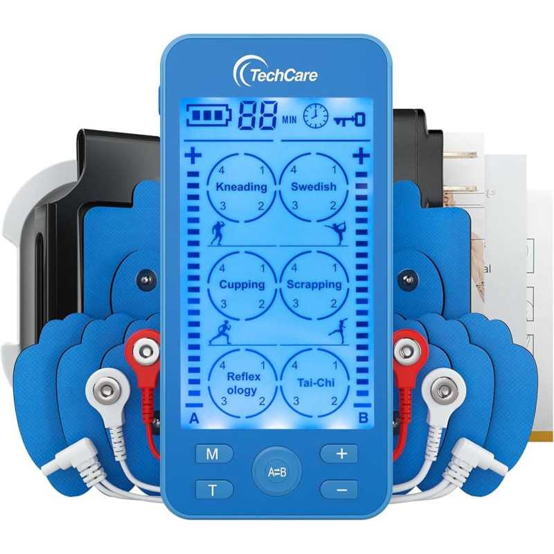 Tens Unit Plus 24 - Rechargeable Multi-Mode Pulse Massager (Blue)
