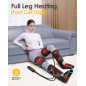 Appareil de massage jambes avec chaleur, compression air, 3 intensités, 6 modes – soulage douleur & gonflement Appareil de massage jambes avec chaleur, compression air, 3 intensités, 6 modes – soulage douleur & gonflement