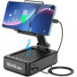 TechGlow Foldable Cellphone Stand with Bluetooth Speaker & Power Bank – Cool Tech Gift for Men, Women & Teens