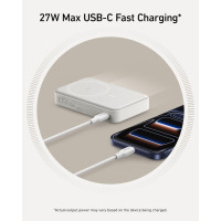 Anker MagGo Power Bank 10,000mAh Qi2 15W MagSafe Rapide avec Écran & Support Pliable pour iPhone 16/15/14/13