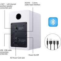 Sanyun SW208 3 Bluetooth 5.0 Bookshelf Speakers – 60W, 3D Sound