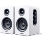 Enceintes Bibliothèque Actives Bluetooth 5.0 Sanyun SW208 3 60W DAC 24bit Son 3D Blanc (Paire)