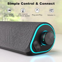 Enceintes Bluetooth SOULION R50 PC, LED & Son Surround