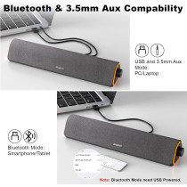 Enceintes Bluetooth SOULION R50 PC, LED & Son Surround