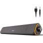 SOULION R50 Bluetooth Computer Soundbar with LED Lights, USB Powered, 3.5mm Wired PC Speakers for Desktop SOULION R50 Bluetooth Computer Soundbar with LED Lights, USB Powered, 3.5mm Wired PC Speakers for Desktop