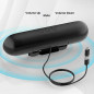 Compact Black Desktop Computer Speaker with Volume Control, Clamp Mount & USB-C to USB Adapter Included Compact Black Desktop Computer Speaker with Volume Control, Clamp Mount & USB-C to USB Adapter Included
