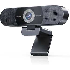EMEET C980 PRO 3-in-1 4K Webcam with Mic, Speaker, 60°-98° Wide Angle, Noise Cancel Mics, Privacy Cover