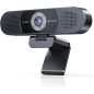 EMEET C980 PRO Webcam 4K 3-en-1 avec Micro, Haut-parleurs, Angle 60°-98°, 4 Micros antibruit, Couverture magnétique