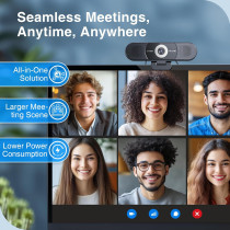 EMEET C980 PRO 4K Webcam with Mic, Speakers & Wide Angle for Calls