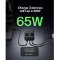 Belkin Power Bank 20000mAh 65W, Chargeur Portable 3 Ports USB-C & USB-A pour Laptop, iPhone, MacBook, iPad, Samsung - Noir