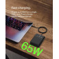 Belkin 20000mAh Portable Charger 65W 3-Port USB-C & USB-A Power Bank Fast Charging for Laptops & Phones Belkin 20000mAh Portable Charger 65W 3-Port USB-C & USB-A Power Bank Fast Charging for Laptops & Phones