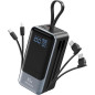 Chargeur Portable 65W Power Bank Rapide USB-C avec Câble Intégré, 4 Sorties, Compatible iPhone, iPad, MacBook, Samsung, Dell Chargeur Portable 65W Power Bank Rapide USB-C avec Câble Intégré, 4 Sorties, Compatible iPhone, iPad, MacBook, Samsung, Dell