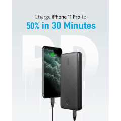 Anker PowerCore Essential 20000 PD 18W USB-C Power Bank, 20,000mAh Portable Charger for iPhone & Samsung