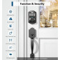 TEEHO TE002 Fingerprint Keyless Door Lock with Electronic Keypad, Auto Lock, Matte Black, Easy Install TEEHO TE002 Fingerprint Keyless Door Lock with Electronic Keypad, Auto Lock, Matte Black, Easy Install