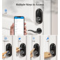 Veise RZ07 Smart Fingerprint Door Lock, 7-in-1 Keyless Entry, Touchscreen Keypad, App Control, Matte Black Veise RZ07 Smart Fingerprint Door Lock, 7-in-1 Keyless Entry, Touchscreen Keypad, App Control, Matte Black
